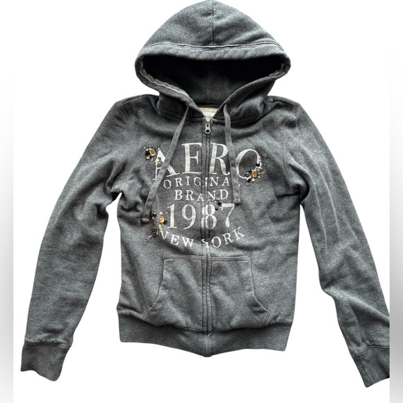 2010 Aeropostale Zip Up Hoodie size Medium - Picture 2 of 10